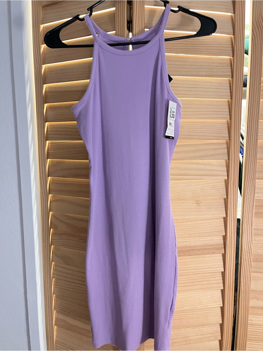 New Look Lilac High Neck Bodycon Midi Dress - Kids